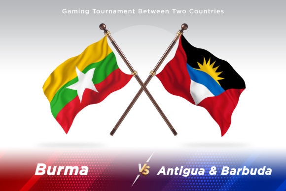 Burma Versus Antigua and Barbuda Flags: Navigating the Details of High-Quality Flag Illustrations