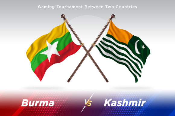 Burma Versus Kashmir Two Flags