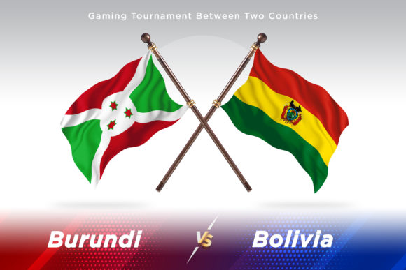 Burundi Versus Bolivia Two Flags: A Premium Design Asset