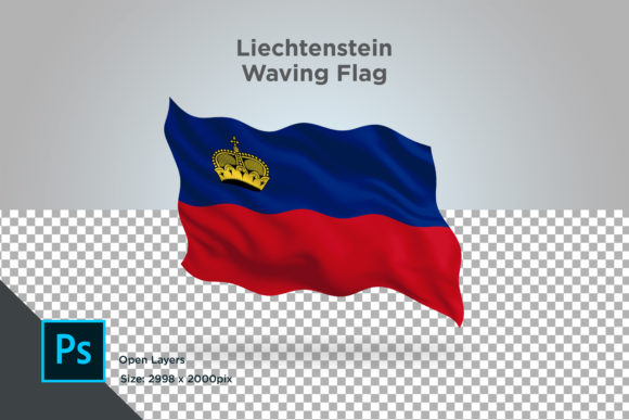 Liechtenstein Waving Flag: The Ultimate 3D Asset for Dynamic Design Projects