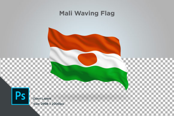 Mali Waving Flag: Premium 3D Design Asset