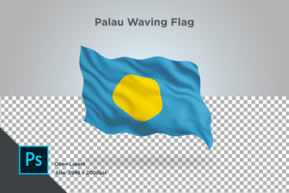 Palau Waving Flag: A Detailed Review of the Official Country Flag Illustration